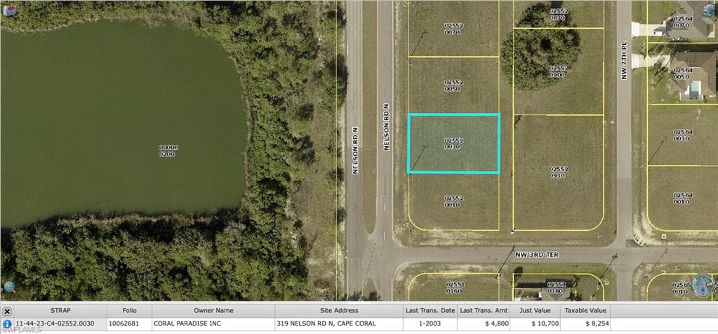 319 Nelson RD N CAPE CORAL, FL 33993