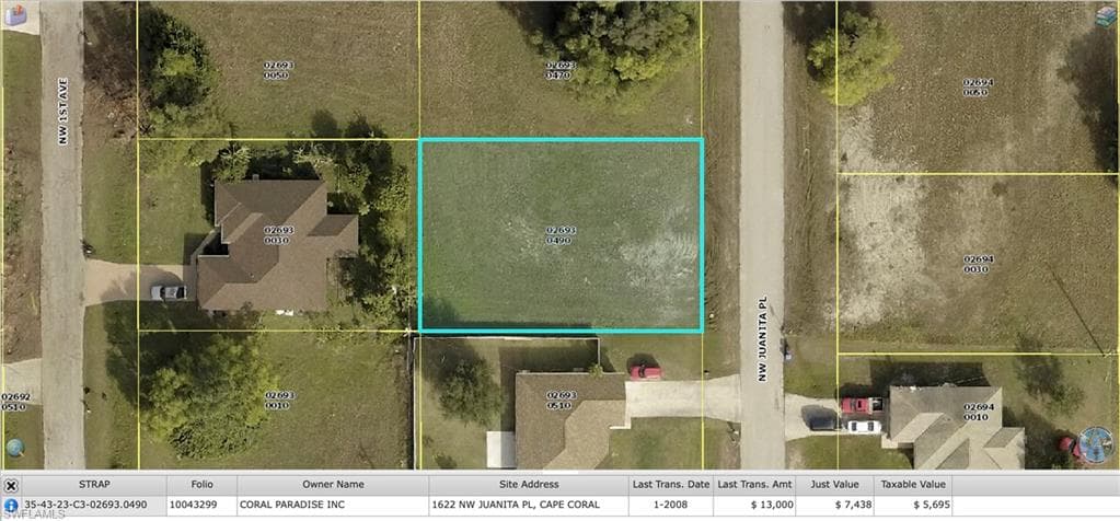 1622 NW Juanita PL CAPE CORAL, FL 33993