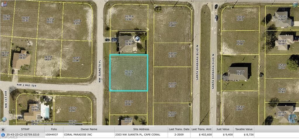 2303 NW Juanita PL CAPE CORAL, FL 33993