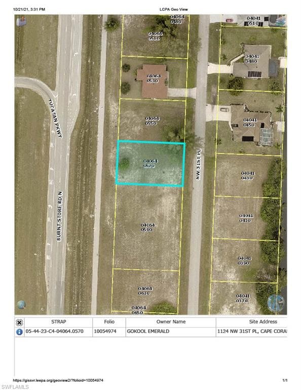 1124 NW 31st PL CAPE CORAL, FL 33993