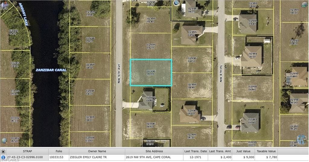 2619 NW 9th AVE CAPE CORAL, FL 33993