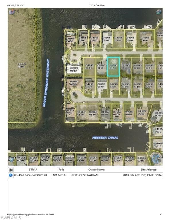 2818 SW 46th ST CAPE CORAL, FL 33914