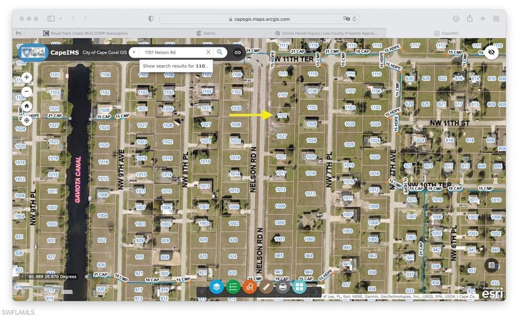 1101 Nelson RD N CAPE CORAL, FL 33993