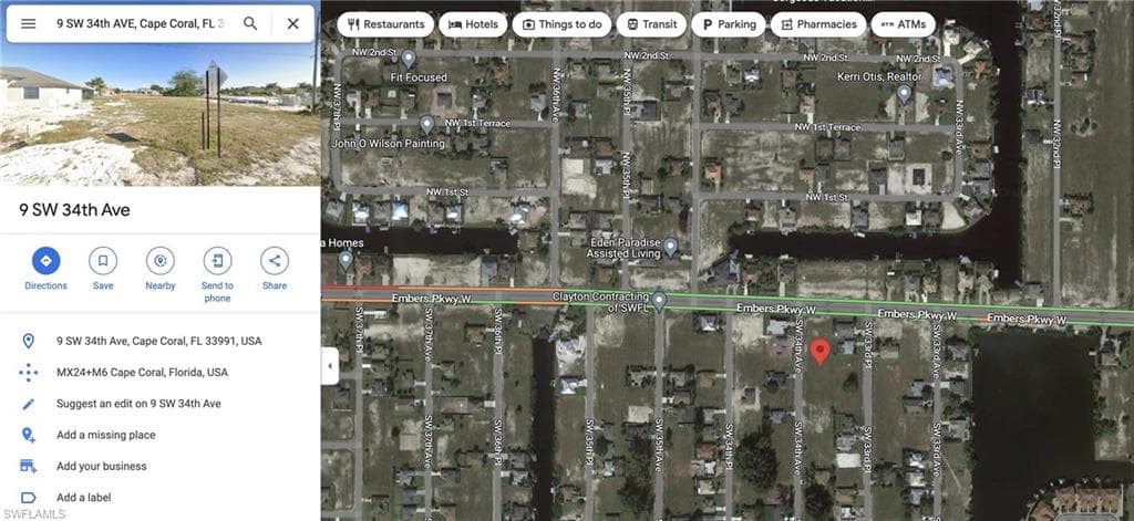 9 SW 34th AVE CAPE CORAL, FL 33991