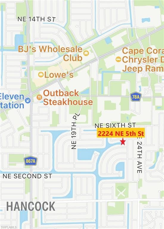 2224 NE 5th ST CAPE CORAL, FL 33909