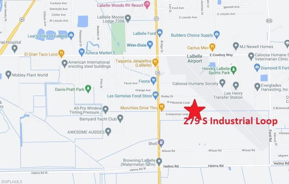 279 S INDUSTRIAL LOOP LABELLE, FL 33935