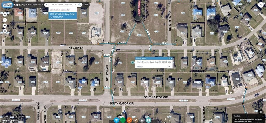 1706 NE 34th LN CAPE CORAL, FL 33909