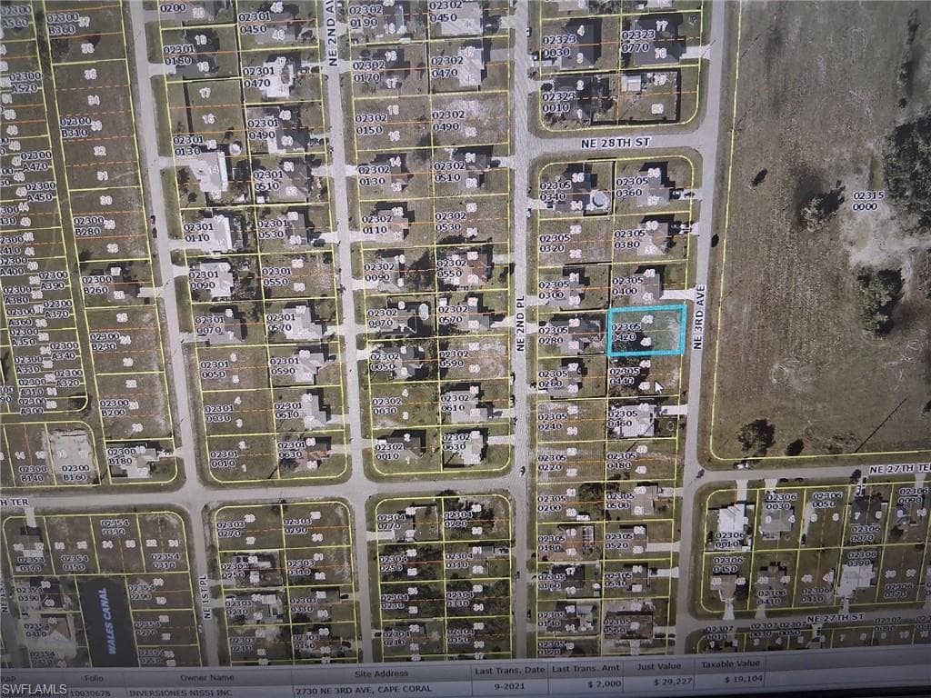 2730 NE 3rd AVE CAPE CORAL, FL 33909