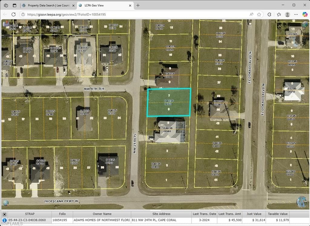 811 NW 24th PL CAPE CORAL, FL 33993